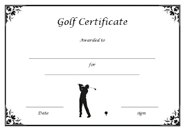 1,070+ golf lessons customizable design templates create free golf lessons flyers, posters, social media graphics and videos in minutes. Adorable Golf Certificates For Professional Players Free Printable Word Templates Demplates