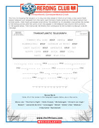 Free The 39 Clues Reading Club Code Cracking Activity Sheet Kids Book Club Reading Club Book Study