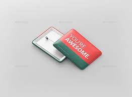 Rectangle Badge Button Mockup Ad Badge Sponsored Rectangle Mockup Button Badge Design Badge Rectangle