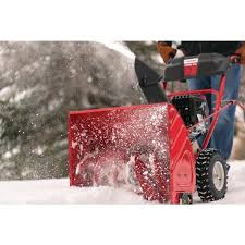 The two most common snow blower equipment problems individuals run into are starting issues and clogged chute clogging. Troy Bilt 24 In 208 Cc Two Stage Gas Snow Blower With Electric Start Self Propelled Storm 2410 The Home Depot