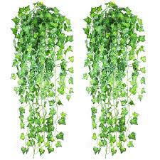 Can be used as decoration for furniture and office environment. Artificial Leaves Plastic Ivy Green Leaf Garland Plant Vine Leaf Festival Decoration For Wall Hanging Garden Living Room Bar Artificial Dried Flowers Aliexpress