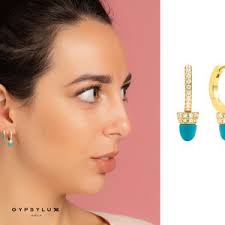 Black Bezel Hoop Earrings • Gold Conch Hoop • Cartilage Huggie Hoop • Hoop  Earrings • Silver Pave Ring Hoop • Tragus Hoop • Helix Hoop
