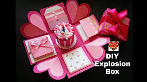 Free tutorial part 1 i made this one using 2 colours of ca. Explosion Box Tutorial Birthday Box How To Make Explosion Box Youtube