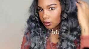 Gray hair color isn't only for older women. How To Dye Black Hair To Silver Grey L Lavy Hair Youtube