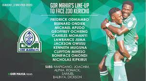 Posta rangers sony sugar vs. Carol Radull On Twitter Zoo Kericho Vs Gor Mahia Line Ups Kick Off 2 15pm Thescoreke