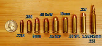 Pistol Ammo Caliber Size Chart Best Picture Of Chart