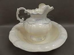 Vtg 1975 Arnel S Ceramic Pitcher And Wash Bowl Ceramic Pitcher Antique Pitcher Bowl