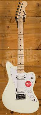 Squier by fender mini jazzmaster hh olympic white guitar *ewh677. Squier Mini Jazzmaster Hh Maple Fingerboard Olympic White Peach Guitars