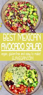 Mexican Avocado Salad In 2020 Vegetarian Recipes Dinner Healthy Dinner Recipes Easy Quick Vegetarian Recipes Healthy