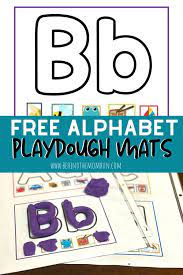 The above mat is for letter and sound 'a.' these mats are in letter paper format. Alphabet Playdough Mats Free Printable Behind The Mom Bun