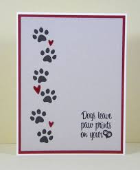 Pet sympathy cards can bring a bright spot to a grieving pet parent and show them they're not alone. Dogs Do Leave Paw Prints On Our Hearts Share This Card With Someone You Know Who Has Recently Los Pet Sympathy Cards Dog Sympathy Card Sympathy Cards Handmade