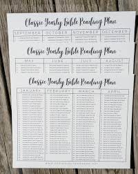 Put the bible on your night stand and read it in the mornings. Read The Bible In A Year With These Classic Reading Plan Bookmarks Designing Tomorrow