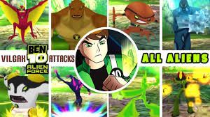 Alien force is a video game based on the american animated television series with the same name. Ben 10 Alien Force Vilgax Attacks All Aliens All Combos Youtube
