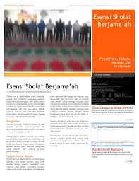 Demikian penjelasan mengenai niat sholat 5 waktu sendirian dan berjamaah. Esensi Sholat Berjama Ah
