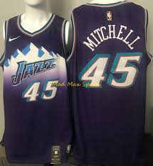 Touch device users, explore by touch or with. Donovan Mitchell Utah Jazz Nike Hardwood Classics Purple Swingman Jersey S Xxl Ebay