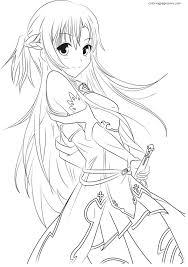 Maybe you would like to learn more about one of these? Asuna Yuuki Sword Art Online Coloring Pages Asuna Coloring Pages Coloring Pages For Kids And Adults