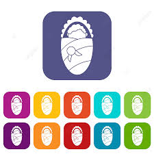 Dapatkan selimut bayi yang anda juga pasti sukai untuk anak kecil anda. Gambar Bayi Baru Lahir Yang Dibungkus Dengan Ikon Selimut Bayi Rata Set Koleksi Datar Png Dan Vektor Dengan Latar Belakang Transparan Untuk Unduh Gratis