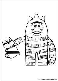 Yo gabba gabba coloring pages toodee coloringstar. Yo Gabba Gabba Coloring Picture