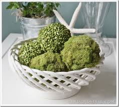 Pea And Moss Balls Sand And Sisal Diy Moss Ball Moss Balls Spring Decor