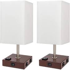 Best nightstand lamps can send a perfect mood for your bedrooms, and chief elements to spice. Deeplite Lamps For Bedrooms Set Of 2 Bedside Lamp With Usb Port And Outlet Woo Ebay