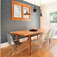 C'est donc tout naturellement qu'il gagne ceux de la cuisine. Papier Peint Ultra Tendance Pour La Salle A Manger Je Decore Contemporary Dining Room Kitchen Design Home Decor