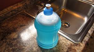 (it won't dissolve completely.) in a separate container, add the castile soap to the 3 cups hot water, stir and pour into your gallon container. Homemade Liquid Laundry Detergent Howzoo