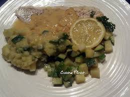 Recette De Filets De Sandre Au Beurre Blanc Petits Legumes Et Sa Puree Pdt Courgette