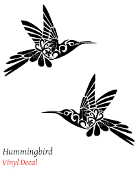 Beautiful Hummingbird Decal Tribal Style Various Colors By Thoughtfuldesigns On Etsy Https Hummingbird Tattoo Hummingbird Flower Tattoos Hummingbird Art