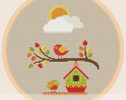 Two White Birds Cross Stitch Pattern Etsy Cross Stitch Patterns Stitch Patterns Cross Stitch
