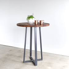 Round Industrial Reclaimed Wood Pub Table 42 Bar Height What We Make In 2020 Pub Table Reclaimed Wood Coffee Table Counter Height Pub Table