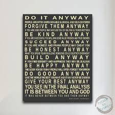  Large Inspirational Wall Art Do It Anyway Mother Teresa Quote Etsy Mother Teresa Quotes Anyway Mother Teresa Inspirational Quotes Wall Art