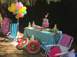 Flamingos Pineapples And Cactus Birthday Party Ideas Photo 1 Of 31 Cinderella Birthday Party Birthday Pool Party