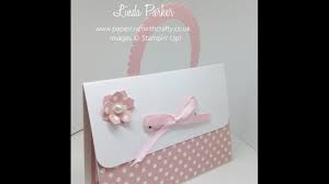 Creating your own gift card holder: Stampin Up Handbag Gift Card Holder Youtube