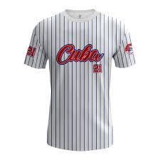 Cuba Beisbolera Blue Men T Shirt Cooltura Latina