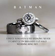 A Traditional Ring Might Not Be Representative Of Your Unique Connection Batman Ring Wedding Rings Batman Wedding