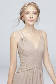 Plunging V Neck Crinkle Chiffon Bridesmaid Dress David S Bridal Davids Bridal Bridesmaid Dresses Bridesmaid Dress Styles Chiffon Bridesmaid Dress