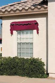 Awnings In A Box Traditional 96 In Wide X 26 5 In Projection Tuxedo Pin Striped Slope Window Manual Retraction Awning Lowes Com In 2021 Window Awnings Retractable Awning Awning