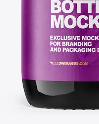 50ml Amber Glass Bottle Mockup In Bottle Mockups On Yellow Images Object Mockups