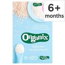 Organix Baby Rice 100g Tesco Groceries Baby Food Recipes Organic Baby Food Baby Food Coupons