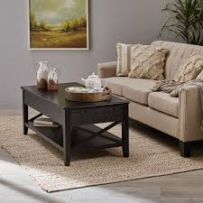 Shop coffee tables at target. Noble House Moses Farmhouse Faux Wood Lift Top Coffee Table Black Walmart Com Walmart Com