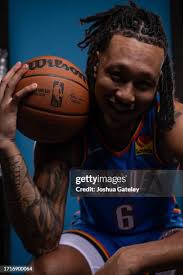 Lindy Waters III of the Oklahoma City Thunder poses for a portrait... News  Photo