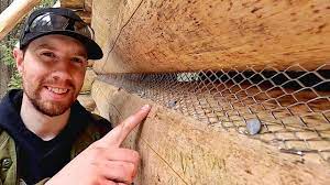 Log jam®, the standard for synthetic chinking. Secret To Maintenance Free Mortar Chinking Log Cabin Update Ep 13 7 Youtube
