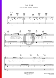 Alfred kritzer drums (drum set). Der Weg Sheet Music Piano Guitar Voice Pdf Download Streaming Oktav
