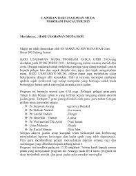 Selaku setiausaha persatuan bahasa melayu sekolah, kamu diminta menyediakan laporan minggu bahasa melayu yangtelah diadakan. Contoh Karangan Laporan Minggu Bahasa Kita Barabekyu Cute766