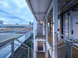 At five storeys high, the structure is made. Stow Away London Hotel Is Made From Stacked Shipping Containers