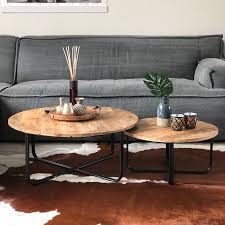 industriele salontafel set caleb 2 stuks couchtisch set couchtisch industrial couchtisch