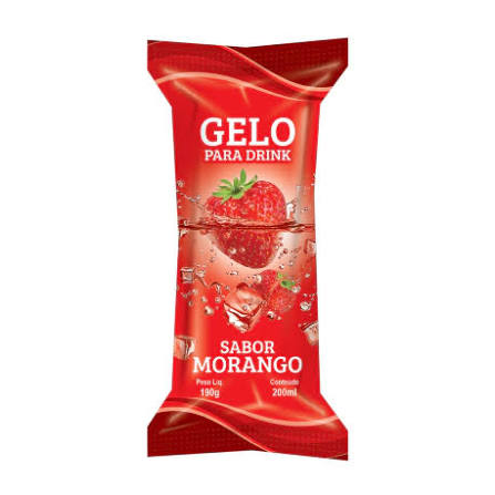 Gelo Saborizado Morango