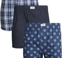 Lucky Brand Mens Boxer Shorts - 3 Pack Woven Cotton Boxers ...