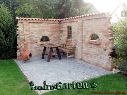 Barbecue Area And Seating Area Protected By A Mediterranean Style Garden Wall Area Barbecue Garden Mediterraneanstyle In 2020 Backyard Patio Garden Wall Patio