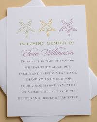 Funeral Thank You Cards With Starfishes Or Sand Dollars Etsy Funeral Thank You Cards Sympathy Thank You Cards Funeral Thank You